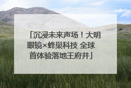 沉浸未来声场！大明眼镜×蜂巢科技 全球首体验落地王府井