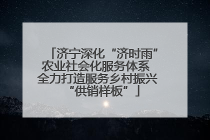 济宁深化“济时雨”农业社会化服务体系 全力打造服务乡村振兴“供销样板”