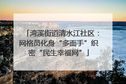 湾溪街道清水江社区：网格员化身“多面手”织密“民生幸福网”