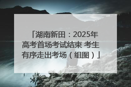 湖南新田：2025年高考首场考试结束 考生有序走出考场（组图）