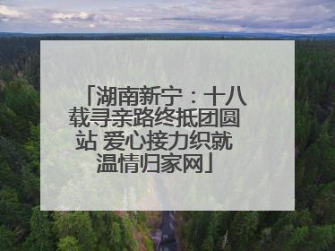 湖南新宁：十八载寻亲路终抵团圆站 爱心接力织就温情归家网