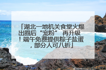 湖北一地机关食堂火爆出圈后“宠粉” 再升级！端午免费提供粽子盐蛋，部分人可八折
