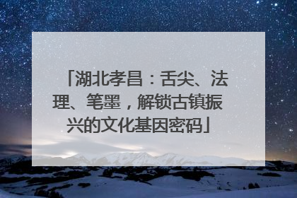 湖北孝昌：舌尖、法理、笔墨，解锁古镇振兴的文化基因密码