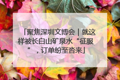 聚焦深圳文博会｜就这样被长白山矿泉水“征服”，订单纷至沓来