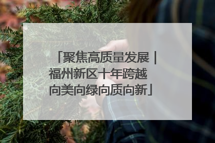 聚焦高质量发展｜福州新区十年跨越 向美向绿向质向新