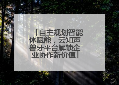 自主规划智能体赋能，云知声兽牙平台解锁企业协作新价值