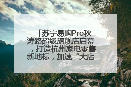苏宁易购Pro秋涛路超级旗舰店启幕，打造杭州家电零售新地标，加速“大店攻略”全省布局