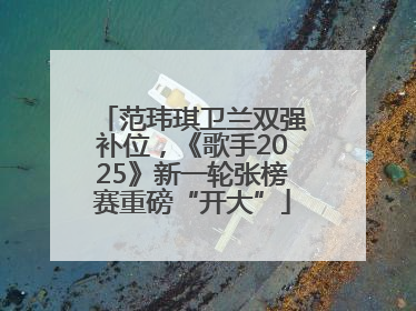 范玮琪卫兰双强补位，《歌手2025》新一轮张榜赛重磅“开大”