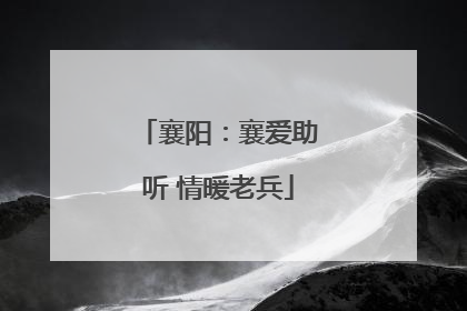 襄阳：襄爱助听 情暖老兵