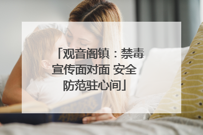 观音阁镇：禁毒宣传面对面 安全防范驻心间