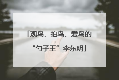 观鸟、拍鸟、爱鸟的“勺子王”李东明