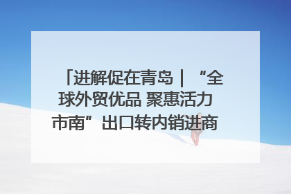 进解促在青岛｜“全球外贸优品 聚惠活力市南”出口转内销进商超专场活动启动