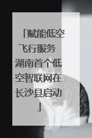 赋能低空飞行服务 湖南首个低空智联网在长沙县启动