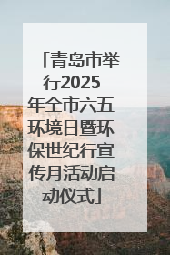 青岛市举行2025年全市六五环境日暨环保世纪行宣传月活动启动仪式