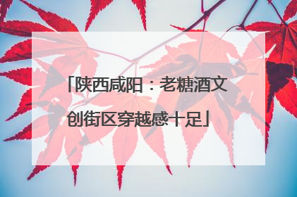 陕西咸阳：老糖酒文创街区穿越感十足