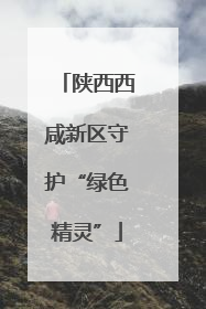 陕西西咸新区守护“绿色精灵”