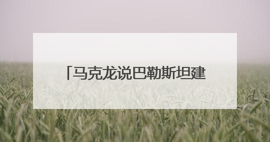 马克龙说巴勒斯坦建国“是政治要求”