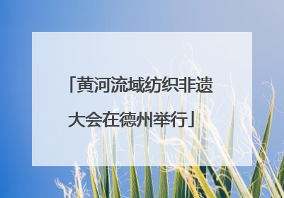 黄河流域纺织非遗大会在德州举行