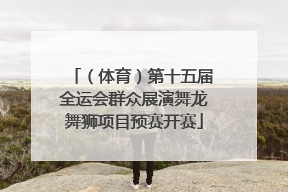 （体育）第十五届全运会群众展演舞龙舞狮项目预赛开赛