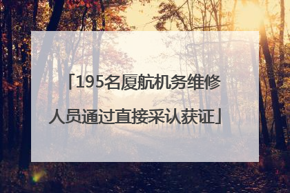 195名厦航机务维修人员通过直接采认获证